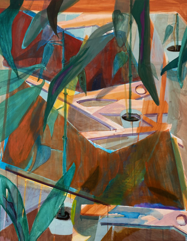 Dschungelphantasien-Acryl/Öl auf-Lw-150-x120cm-2020